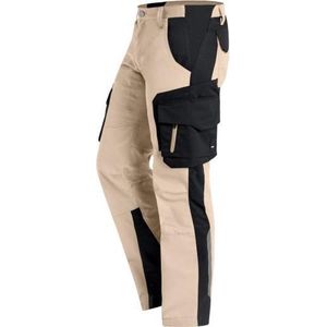 FHB Fabian Werkbroek Beige-Zwart maat 42