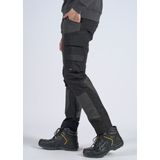 FHB MIO Werkbroek elastisch, wit-antraciet