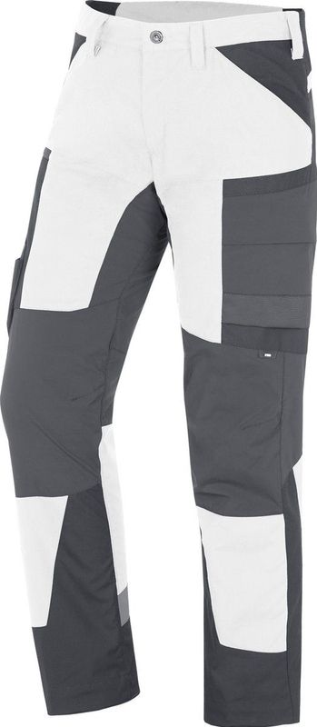 FHB MIO Werkbroek elastisch, wit-antraciet