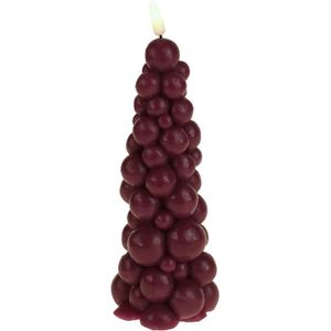 LED Kaars Bubble Tree Paars