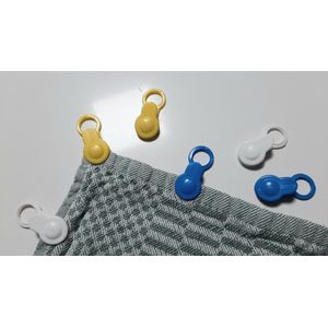 Handdoek Clip met Naturel Suede lusje van Meraki - Goed in Stijl Kastknoppen en Kapstokhaken