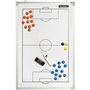 Derbystar Unisex tactisch voetbalbord, wit, 90 x 60 cm EU