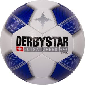 Derbystar futsal speed voetbal in de kleur wit/blauw.