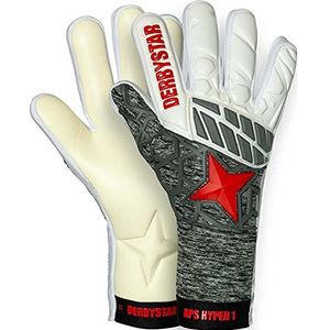 Derbystar APS Hyper I Uniseks handschoenen, wit/grijs/rood, maat 8