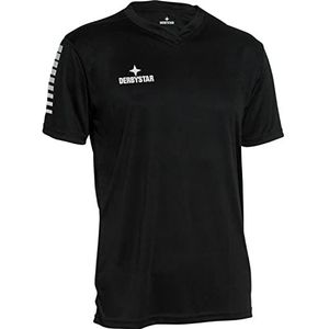 Derbystar Unisex Contra shirt, Zwart/Wit