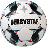 Derbystar S-Light DB 1027500162 kindervoetbal, glanzend, wit/blauw/zwart, maat 5