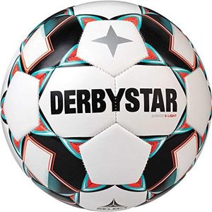 Derbystar S-Light 1722400142 Voetbal voor kinderen, wit/groen/zwart, maat 4