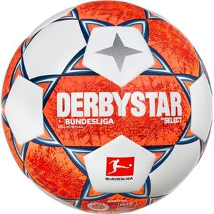 Derbystar 1323500021 Voetbal Briljant Replica v21, Wit/Oranje/Blauw, 5