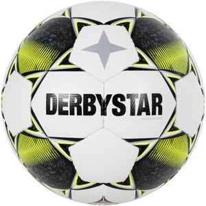 Derbystar Solitär II Voetbal Maat 5 Wit Geel Zwart