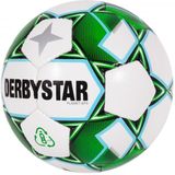 Derbystar Voetbal - Planet APS - Training- en Wedstrijdbal voor Voetbal - Handgestikte Bal - Duurzaam PU-materiaal - Hoge Zichtbaarheid - Wit - Maat 5