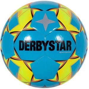 Derbystar Voetbal - Beach Soccer Ball - Recreatieve Bal voor Voetbal - Soft PVC - Hoge Zichtbaarheid - Blauw - Maat 5
