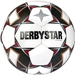 Derbystar Atmos Voetbal, wit/zwart/rood 5