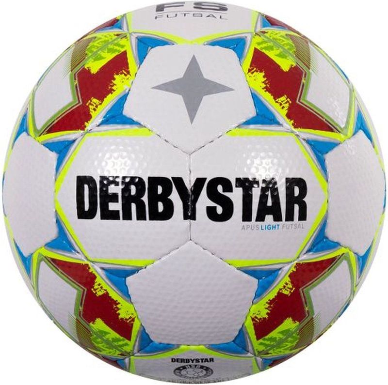 Derbystar Apus Light v23 Voetbal Wit/Geel/Rood 4