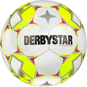 Derbystar Voetbal Futsal APUS S-Light V23 maat 4 Wit / geel / rood