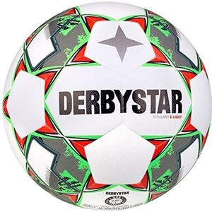 Derbystar Gemengd jeugd glanzend DB S-Light v23 Voetbal Wit Groen 3