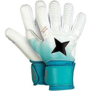 Derbystar Pro Grip Aqua keepershandschoenen wit/turquoise/zwart 8