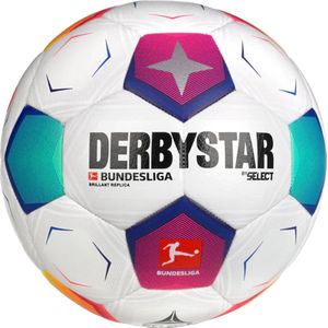 Derbystar Bundesliga Brillant Replica v23 FIFA Basic Ball 162008C, Unisex, Wit, Bal naar voetbal, maat: 4