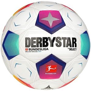 Derbystar Unisex Jeugd Bundesliga Brillant Replica Light v23 Voetbal, wit, 4