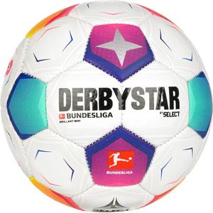 Derbystar Bundesliga Brillant V23 Mini Ball 162009C, Unisex, Wit, Bal naar voetbal, maat: 1