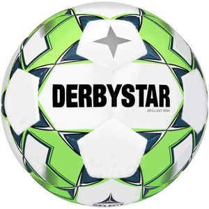 Derbystar Mini Voetbal Wit groen Maat 1