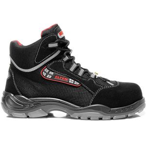 Veiligheidsschoenen Heren Werksschoenen Licht Stalen Neus Schoenen S1 Antistatisch Ademend Sportief Veiligheidsschoenen donkerrood Maat 37.5 EU