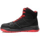 ELTEN Veiligheidsschoenen MAVERICK zwart-rood Mid ESD S3, heren, sportief, sneakers, licht, zwart/rood, stalen neus - maat 42