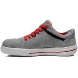 ELTEN Elten Veiligheidsschoenen Vintage Low Esd S3, uniseks, sportief, sneakers, licht, grijs/rood, stalen neus, grijs, 43 EU