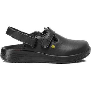 ELTEN Werkschoenen MICHEL BLACK ESD SB, heren, klompen, licht, zwart, stalen neus, maat 43