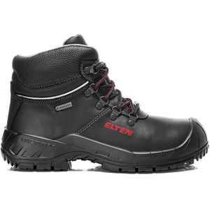 ELTEN Veiligheidsschoenen RENZO GTX XW Mid ESD S3 CI, dames en heren, leer, stalen neus, licht, robuust, zwart, maat: 37