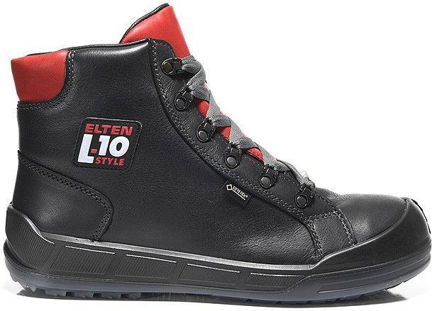 Elten - Deluxe GTX Mid ESD S3 CI - Veiligheidsschoen - Zwart - Waxy Rundleder