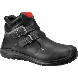 ELTEN Veiligheidsschoenen ANDERSON Roof S3 HI, dames en heren, leer, stalen neus, licht, robuust, zwart/rood, maat: 42