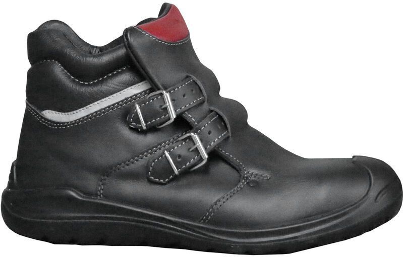 ELTEN Veiligheidsschoenen ANDERSON dak S3 HI, heren, leer, stalen neus, licht, robuust, zwart/rood, maat: 43