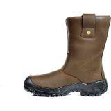 ELTEN Veiligheidsschoenen, Winter Rigger Boot ESD S3 CI, heren, leer, stalen neus, licht, robuust, bruin, maat: 46