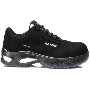 ELTEN Milow Low ESD S2 Veiligheidsschoenen, heren, sportief, licht, zwart, kunststof kap, maat 48