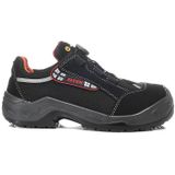 ELTEN Veiligheidsschoenen SENEX BOA ESD S3, heren, textiel, aluminium neus (lichter dan stalen neus), licht, sportief, zwart/rood, maat: 48