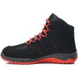 ELTEN MADDOX Black-Red Mid S3 Veiligheidsschoenen, heren, sportief, licht, zwart/rood, stalen neus, halfhoge laarzen - maat 39