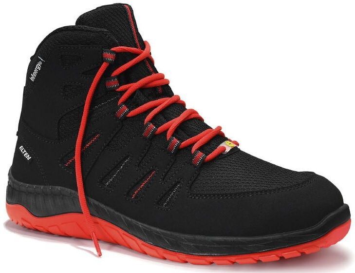 ELTEN - MADDOX - Werkschoenen - Zwart - Rood - ESD - S3