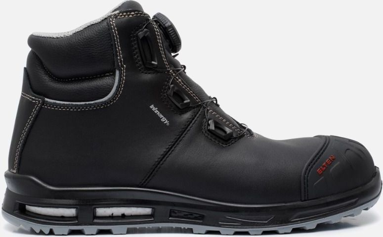 Wellmaxx Trainers - Veiligheidslaars - Rundleder - Zwart - Ademend