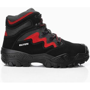 Elten Mick Black-Red Mid ESD S3S