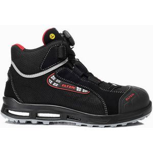 ELTEN Sander XXT Pro BOA ESD S3 Chaussures de Sécurité Homme Textile Embout Plastique (Plus Léger que l'Acier) Légères Sportives Noir/Rouge Pointure 44