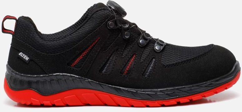 Elten - Maddox BOA® - Veiligheidsschoen - Zwart-Rood - Microvezel - ESD S3