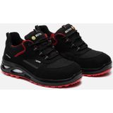 Elten - Hannah XXTL Laag ESD S3 - Zwart/Rood - Ledervrij - Antislip Zool