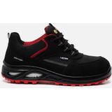 Elten - Hannah XXTL Laag ESD S3 - Zwart/Rood - Ledervrij - Antislip Zool