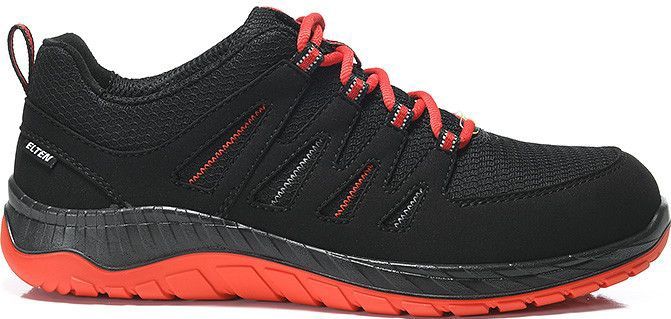 ELTEN S3 Maddox Lage Schoen Zwart-Rood - ESD Veiligheidsschoenen