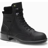 Elten Nikola Black Mid ESD S2 Werkschoenen voor dames, zakelijk, elegant, zwart, stalen neus, zwart.