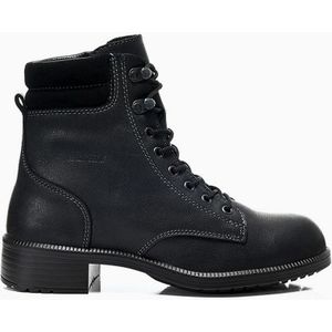 Elten Nikola Black Mid ESD S2 Werkschoenen voor dames, zakelijk, elegant, zwart, stalen neus, zwart.