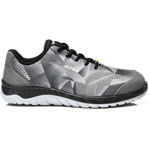 Elten Landon Veiligheidsschoenen voor heren, grijs, Low ESD S1, sportieve sneakers, superlicht, grijs, stalen neus, maat 40