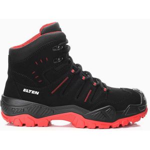 Elten Quentin Black-Red Mid ESD S3S