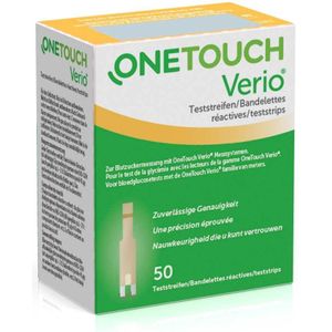One Touch - Verio - Teststrips - 50 Stuks - Voor Bepaling Glucose in Bloed