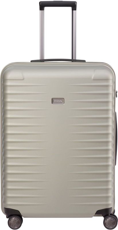 TITAN LITRON 4-Rollen Trolley M 69 cm + Gratis Hotelgutschein Champagner